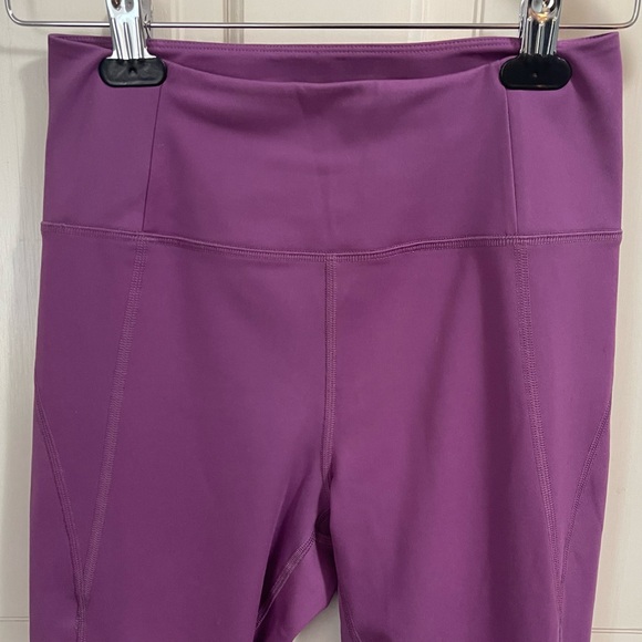 Girlfriend Collective High Rise Compressive Leggings Medium Purple Athleisure - Picture 4 of 8